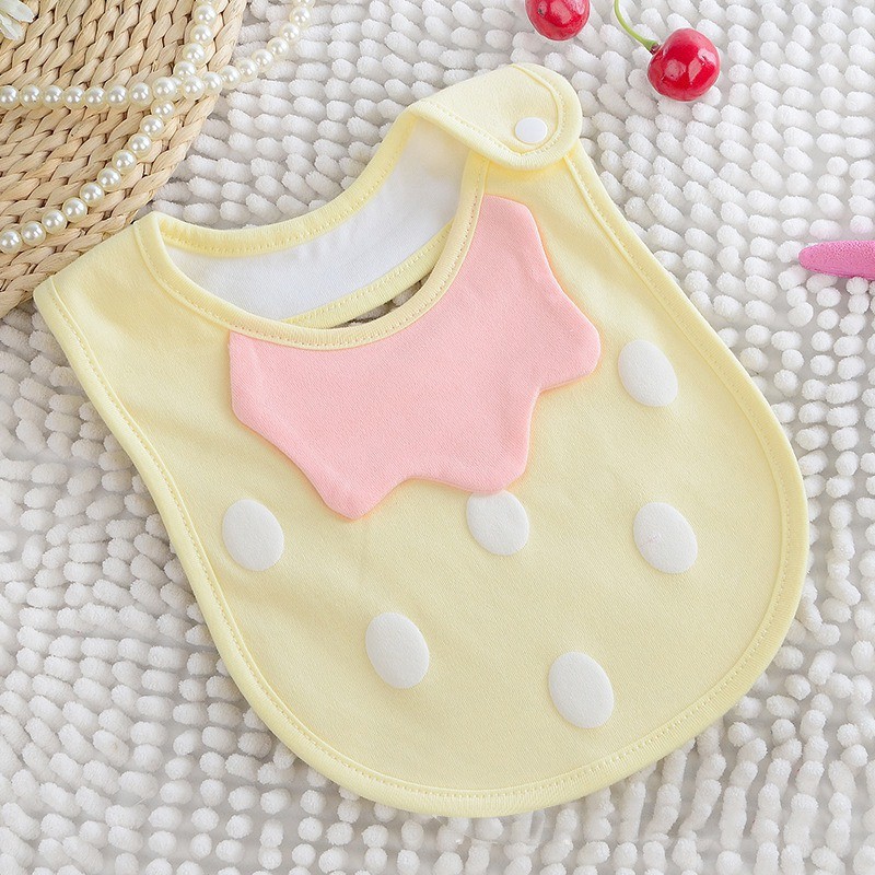 Yếm ăn mềm chống nước có nút cho bé