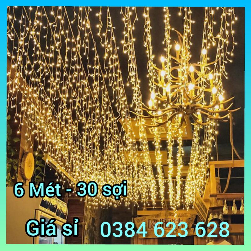 Mua Dây Đèn led rèm trang trí 12m x0.6m Điểm Sao Băng, dây bóng đèn ...