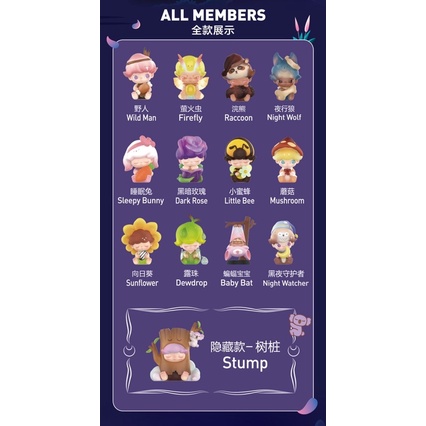 Mô hình Dimoo Forest Night chính hãng Popmart