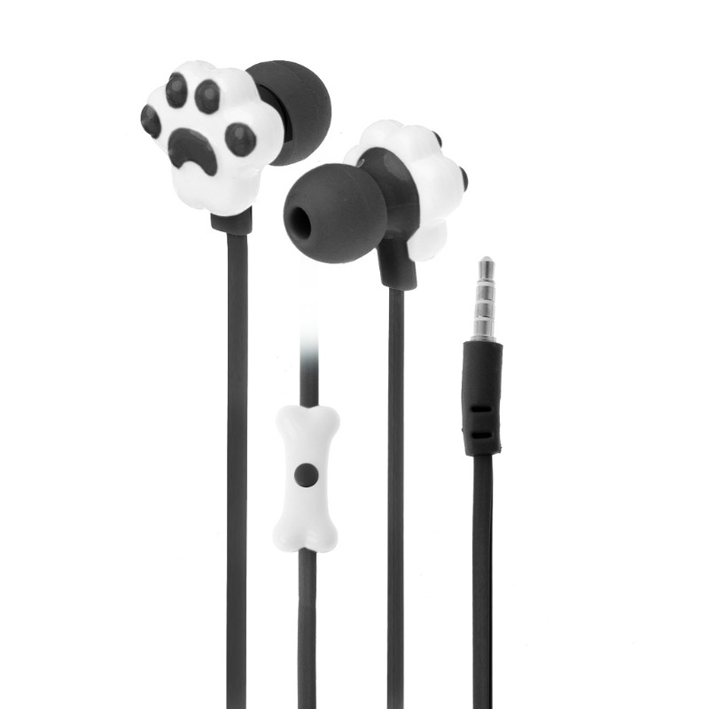 VIVI Cat paw cartoon in-ear headphones with storage box