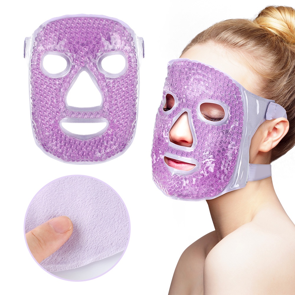 Mặt Nạ Gel Làm Nóng Lạnh Chăm Sóc Da Mặt Mềm Mại Có Thể Tái Sử Dụng Tiện Lợi