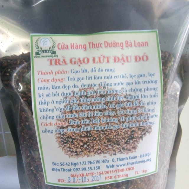 Trà gạo lứt đâụ đỏ 1kg