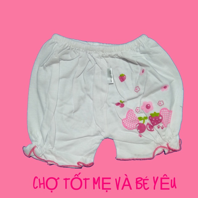 SET 5 QUẦN ĐÙI BÉ GÁI COTTON BÈO 5-13KG