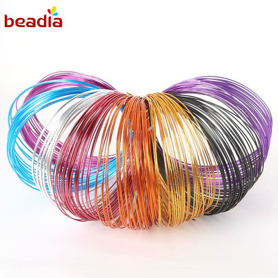 BEADIA 1 Cuộn Dây Nhôm Làm Nữ Trang DIY