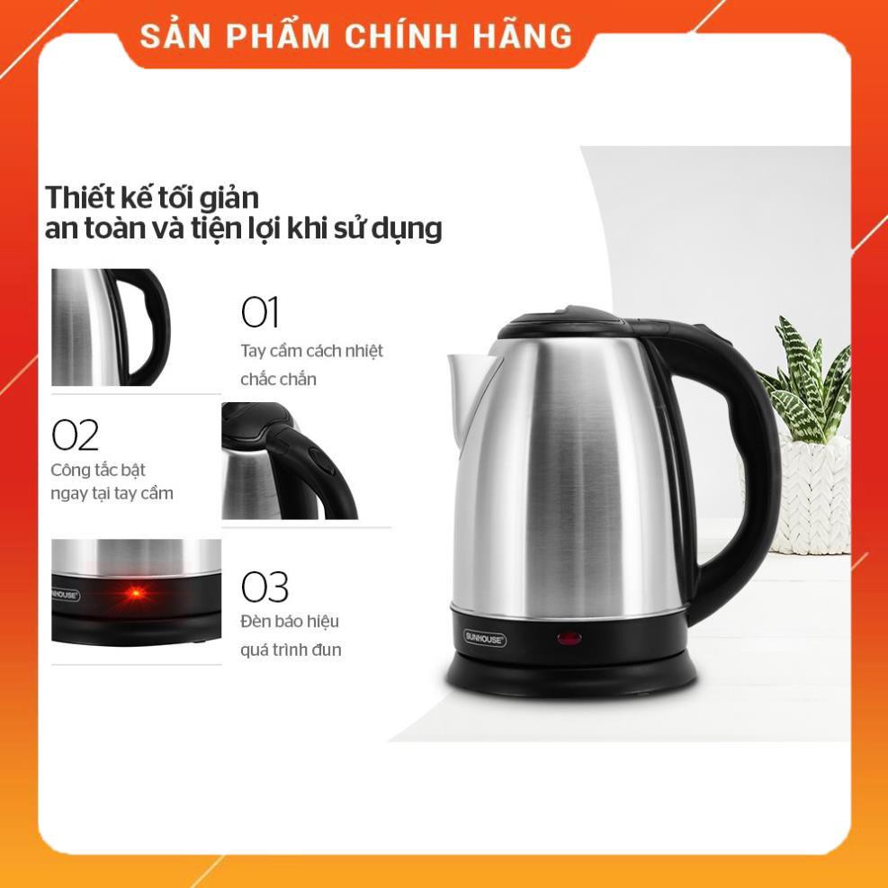 Ấm Siêu Tốc Inox 1.8L SUNHOUSE SHD1182