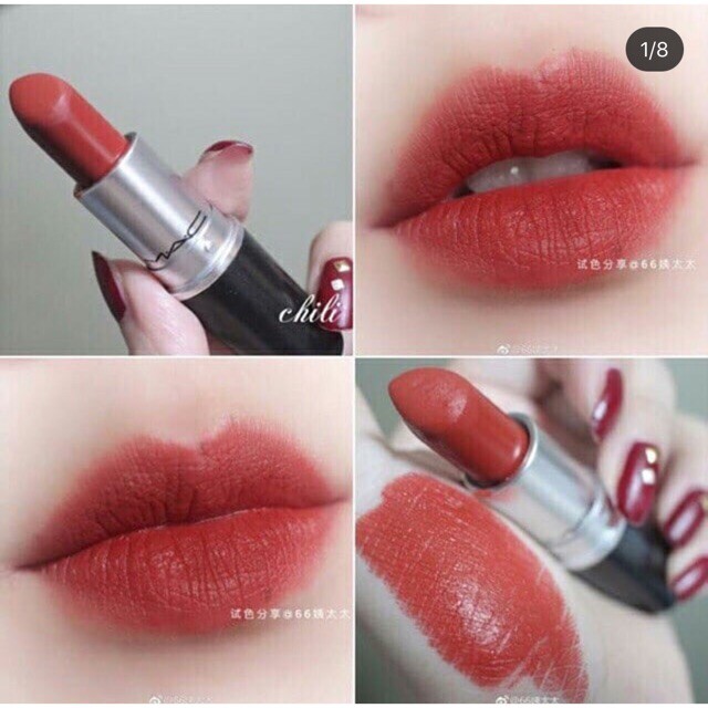 Son Thỏi MAC màu Marrakesh Chili RubyWoo RussianRed Retro Mocha