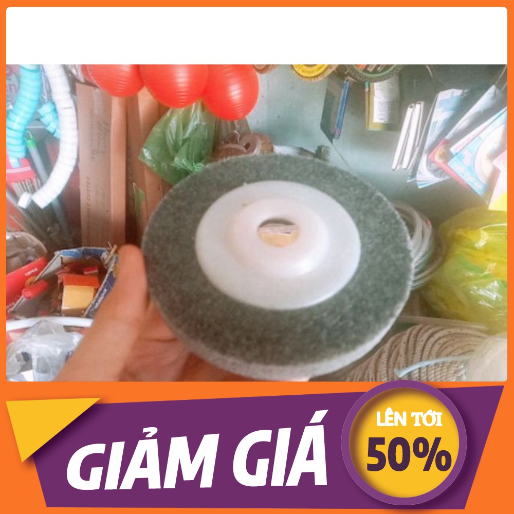 [SALE] [GIAM GIA] 10 chiếc nỉ đánh bóng kim loại, 100mm màu xám