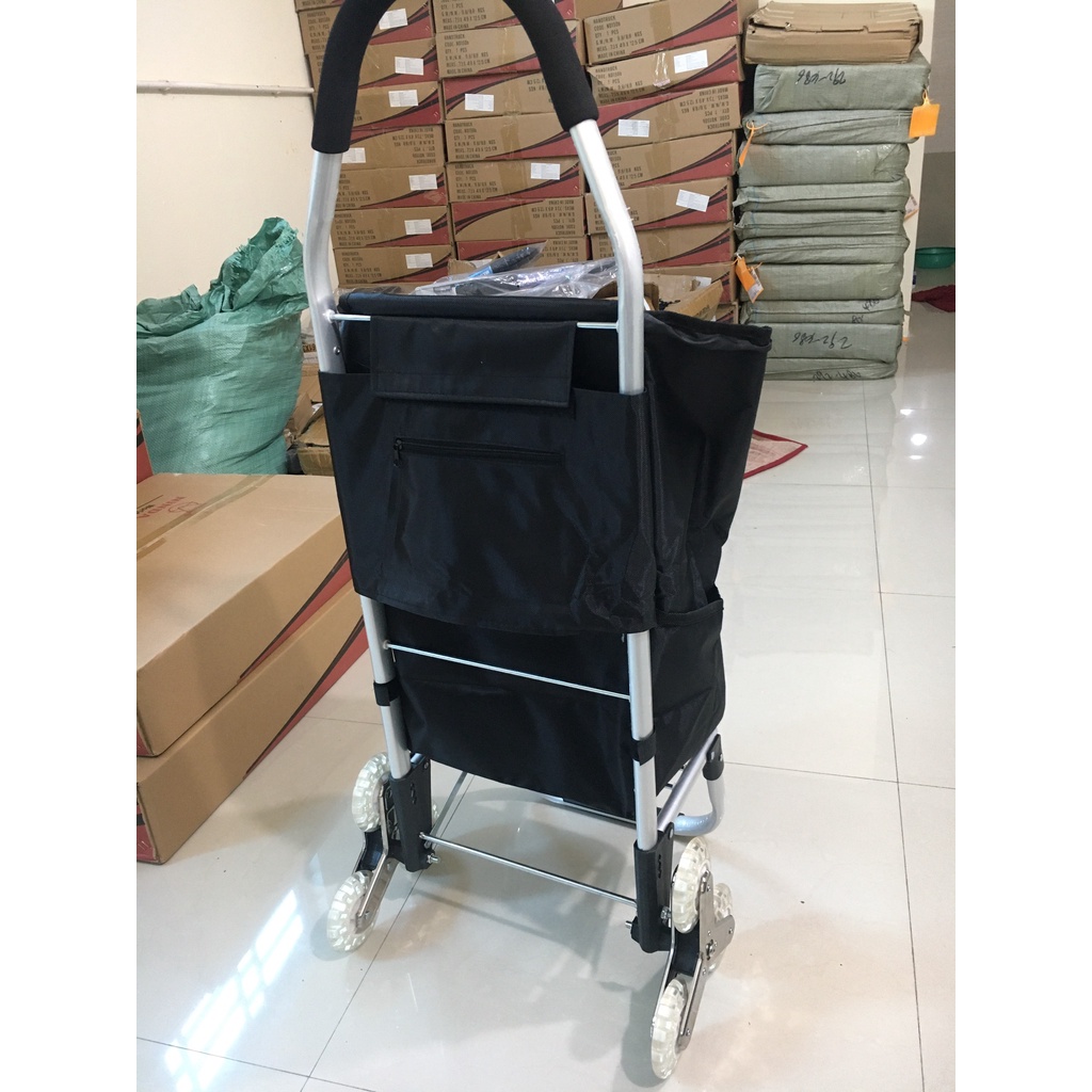 Xe đi siêu thị, Xe đi chợ có túi mẫu mới 2021- XDC03