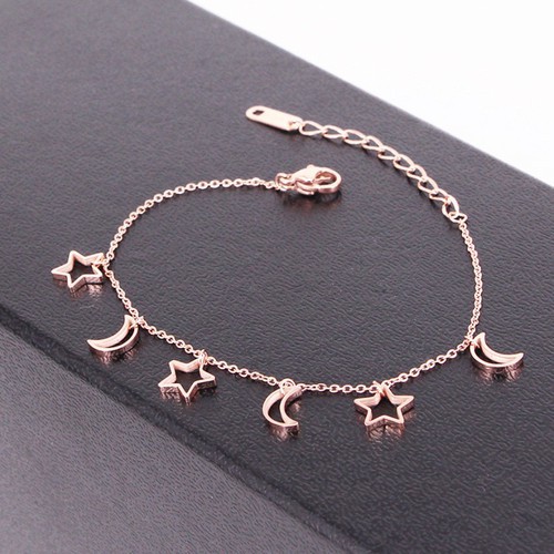 Lắc Tay Trăng Sao Titan Ko Đen TT 2234