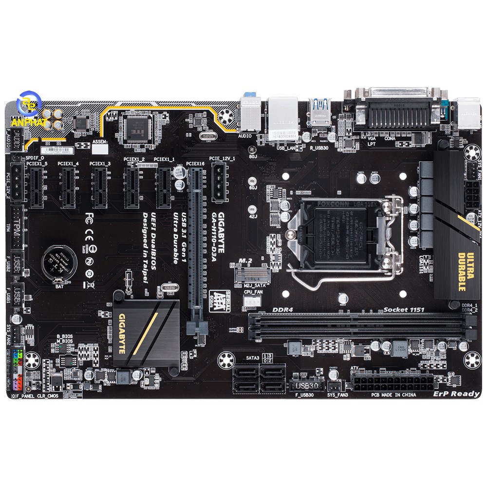 Mainboard h110 Sk 1151,gigabyte h110m-ds2, gigabyte h110 d3a, asus h110m