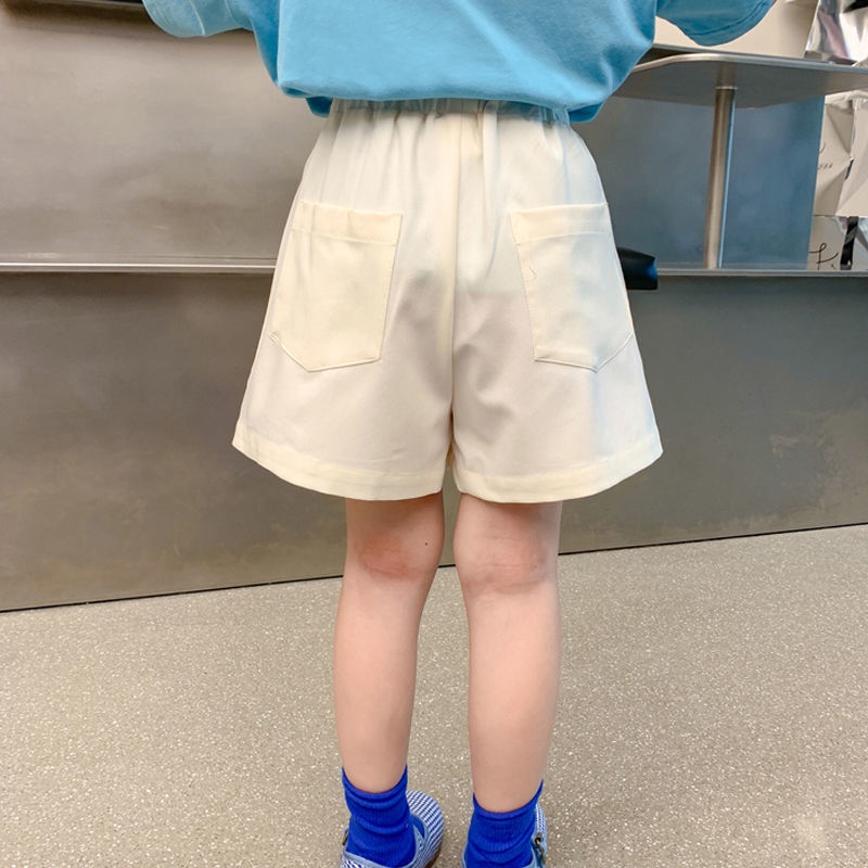 Quần ngắn ống rộng Màu Sắc Đơn Giản Dễ Phối Đồ Thời Trang Hè Phong Cách Hàn Quốc Cho Nữ