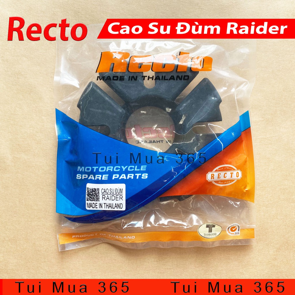 Cao su đùm Recto cho Exciter 135, Winner, Raider xăng cơ và Raider Fi - Made in Thailan