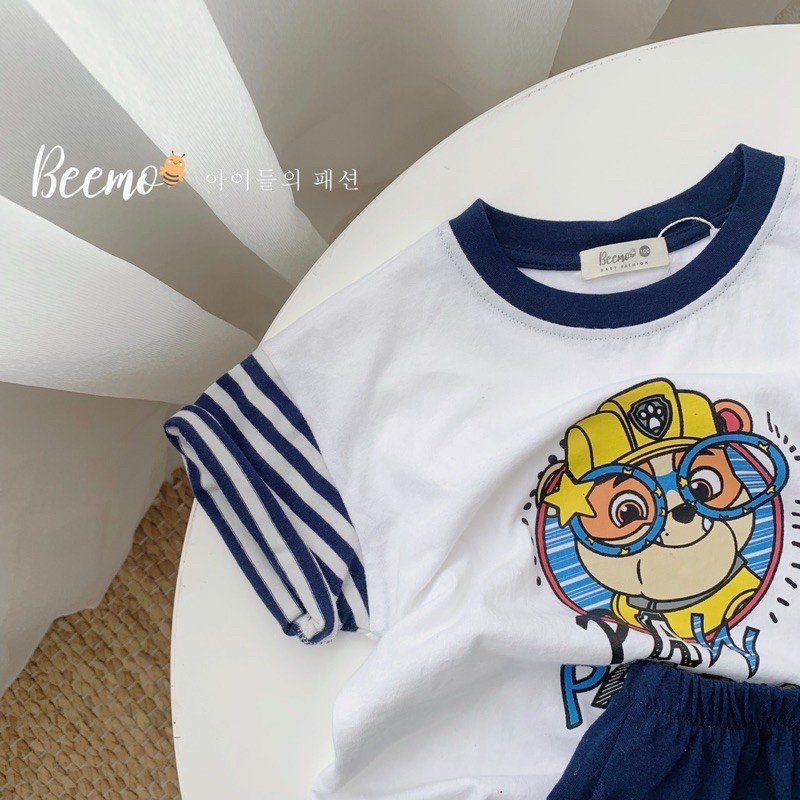 Bộ Cộc Tay Chú Chó Cứu Hộ PAWPATROL Bé Trai Chất Cotton Siêu Đẹp - ShopGo