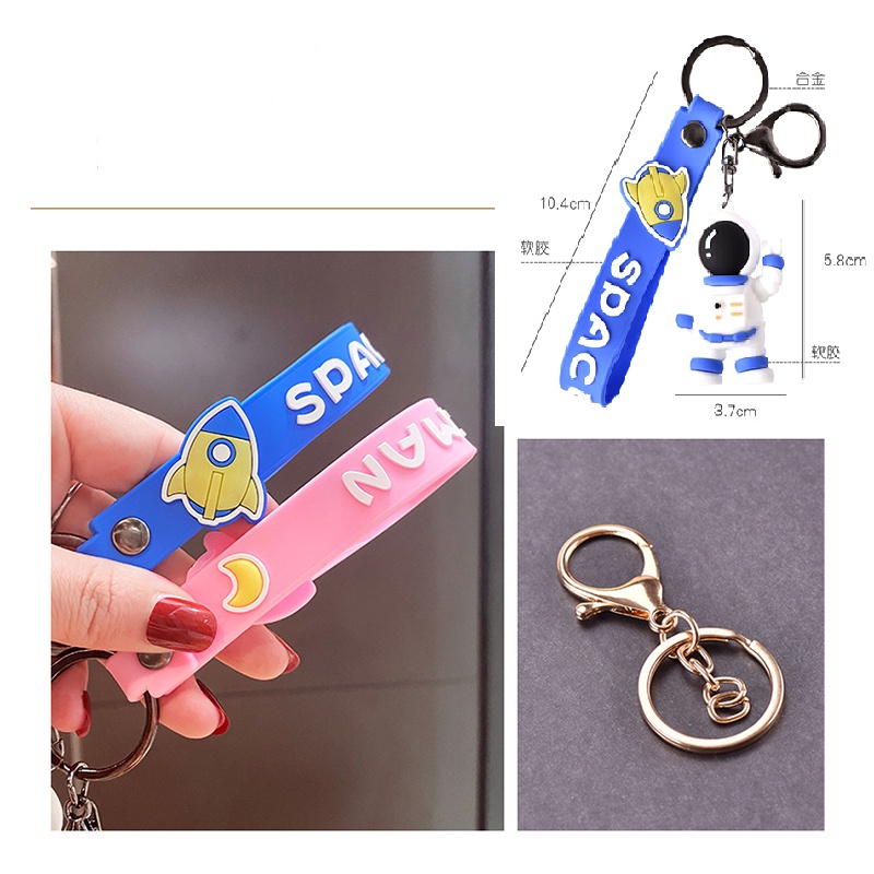 Móc Khóa Hình Phi Hành Gia/Phi Hành Gia/Hoạt Hình Đáng Yêu