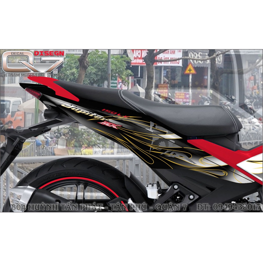 TEM RỜI EXCITER 150 TRẮNG ĐEN