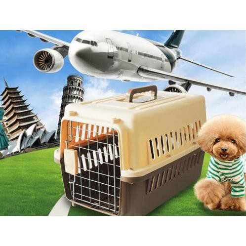 Hanpet.GV- (Size lớn)- Lồng hàng không size 3+4- lồng vận chuyển chó mèo đi máy bao hoặc tàu xe dog cage