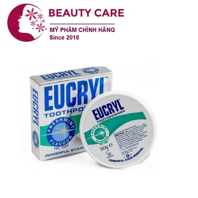 Bột Đánh Răng Tẩy Trắng Eucryl Toothpowder 50g