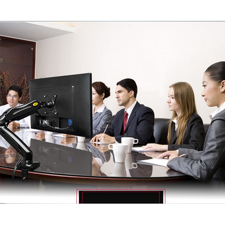 Giá Đỡ Màn Hình Máy Tính Gắn Bàn NB F80  Cánh Tay Arm Robot Xoay Đa Năng 360 Độ