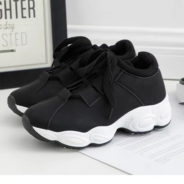 Giày thể thao sneaker nữ ⭐FREESHIP⭐ giày độn đế da lộn kute siêu xinh độn đế, tăng chiều cao