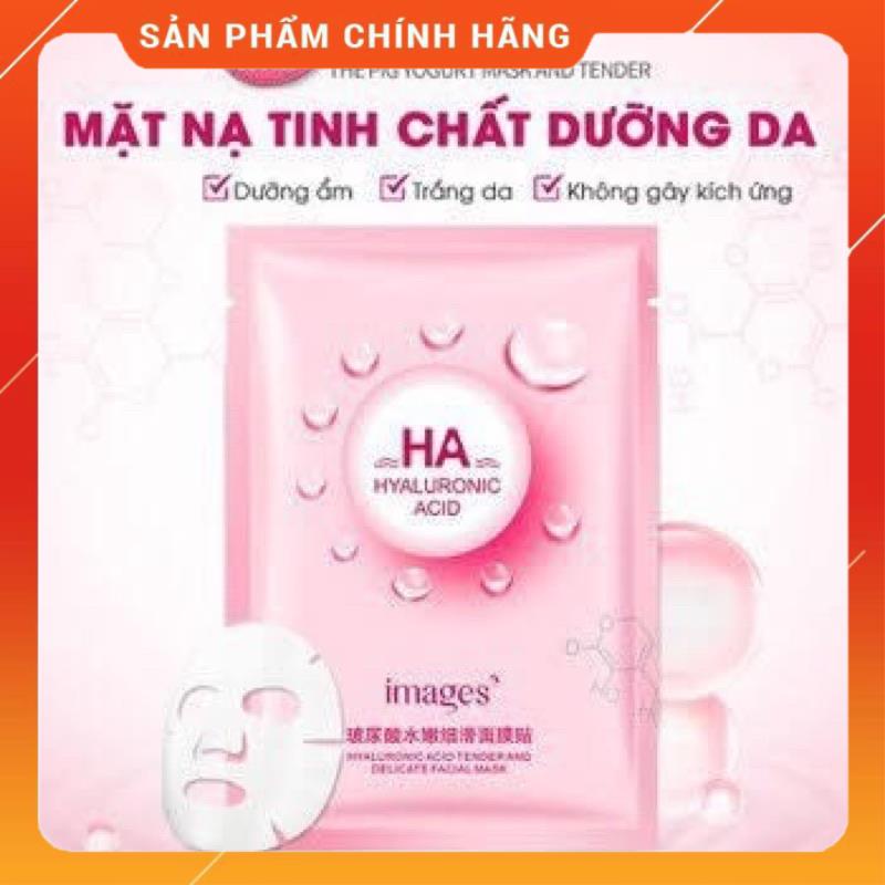 Mặt nạ giấy dưỡng trắng da mụn cấp ẩm thải độc HA Images-mn02[ 2 miếng ]