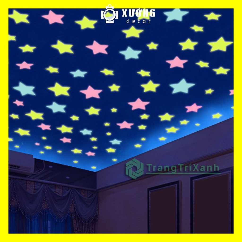 Ngôi Sao Dạ Quang 1 Bịch 100 Ngôi