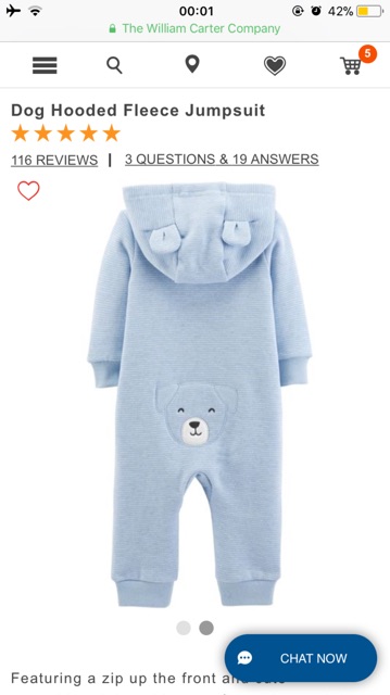 Bộ bodysuit cún xanh Carter Auth từ Mỹ không phải xuất dư | BigBuy360 - bigbuy360.vn