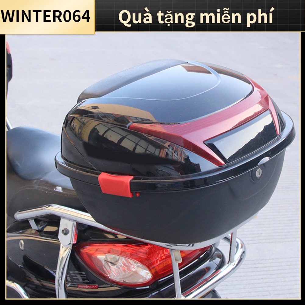 Hộp Đựng Đồ Gắn Phía Sau Xe Máy Có Khóa Chống Nước Tiện Dụng Dung lượng cao Winter064