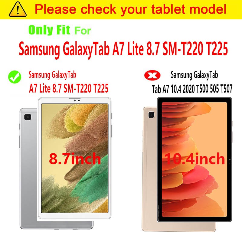 Ốp máy tính bảng tpu trong suốt chống sốc cho Samsung Galaxy Tab A7 Lite 8.7 Sm-T220 T225