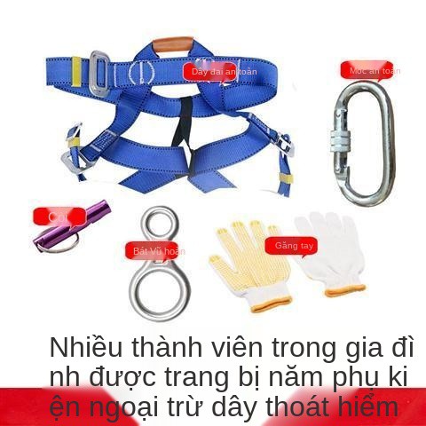 Bộ quần áo thoát hiểm dành cho người cao tầng Dây an toàn cháy nổ tự cứu khẩn cấp leo núi ngoài trời lõi thép