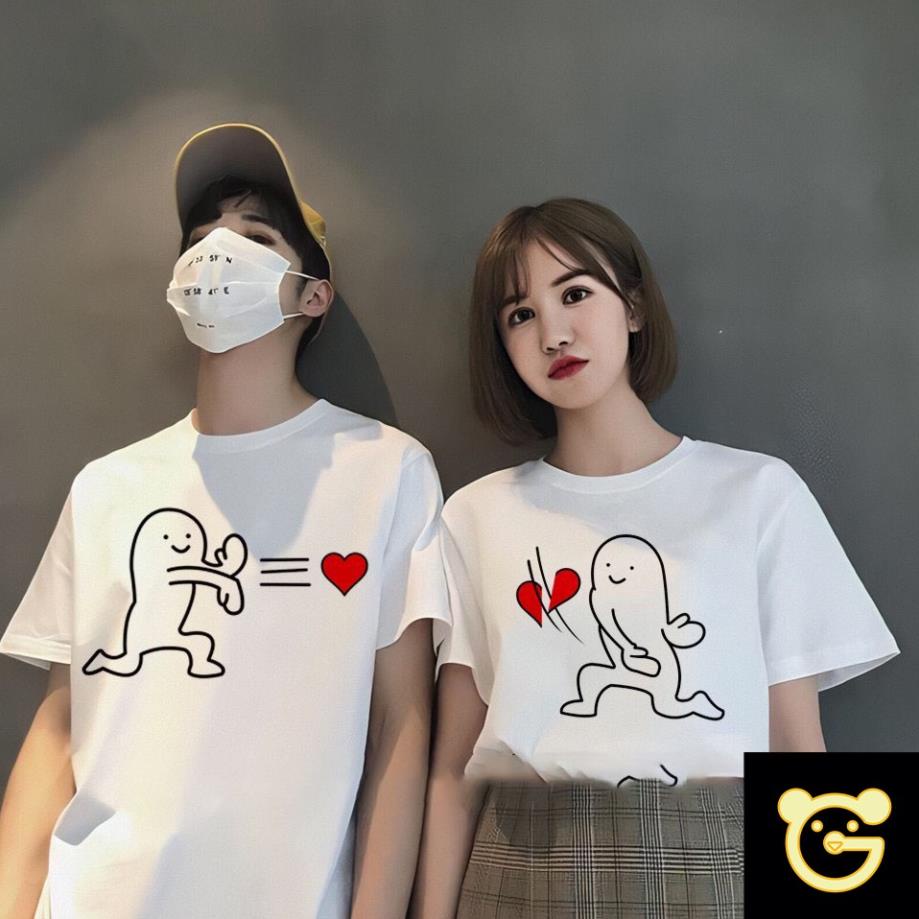 ( MẪU HOT ) Áo Cặp Nam Đồ Đôi Nam Nữ hình shop mẹ gấu thiết kế