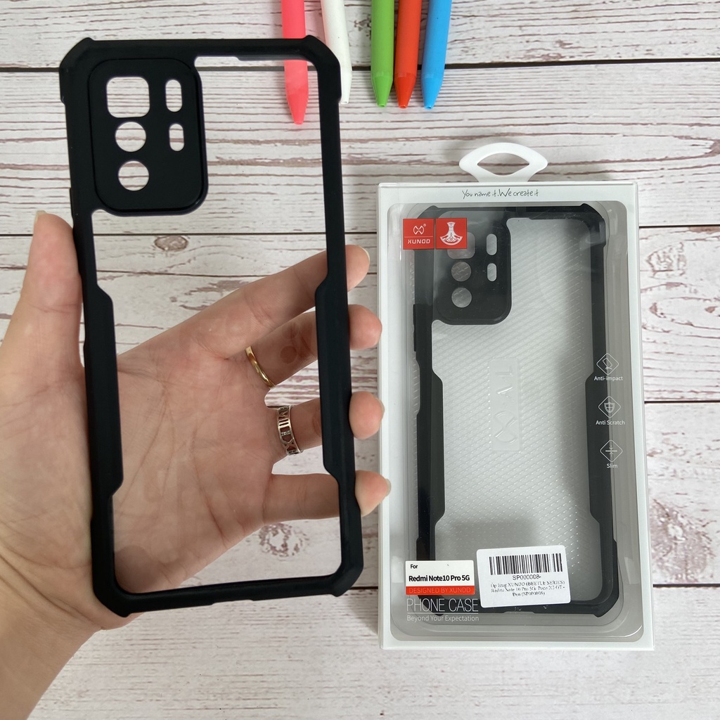 Ốp lưng XUNDD Poco X3 GT - Mặt lưng trong, Viền TPU, Chống sốc