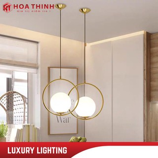 (Bảo hành 2 năm )Đèn thả đơn mặt trăng mạ vàng decor cao cấp cho phòng khách, phòng ngủ, quán cà phê, cửa hàng HTDT-13