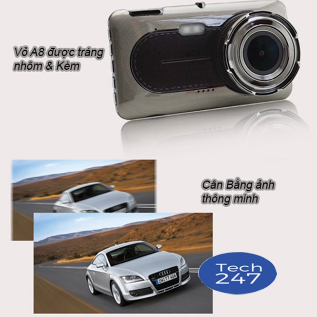Camera hành trình ô tô 2 Camera Cao cấp Full HD,camera ô tô quay hành trình chất lượng