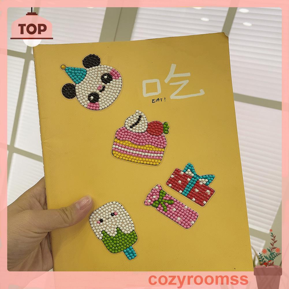 Sticker Dán Tường Họa Tiết Hoạt Hình Đính Đá DIY Dễ Thương Bắt Mắt