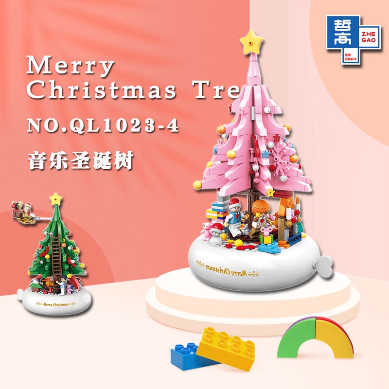 Cây Thông Giáng Sinh Có Nhạc Và Đèn Xinh Xắn QL1023-4