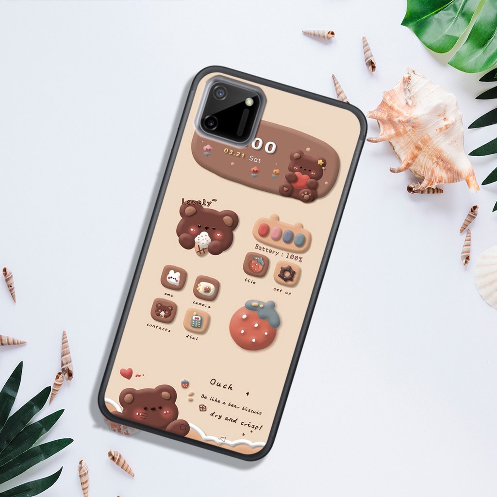 ỐP LƯNG OPPO REALME C11 - REALME C11 2021 - REALME C20 , IN HÌNH GẤU NÂU CHOCOLATE ĐÁNG YÊU.