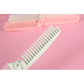 Lược chải tóc lúa mạch 2 đầu chải - Gấp gọn - mát xa đầu