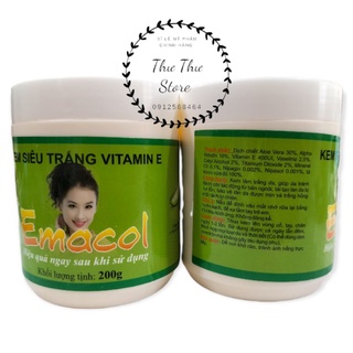 Kem Kích Trắng Mạnh Toàn Thân  Emacol Hủ Lớn 200g