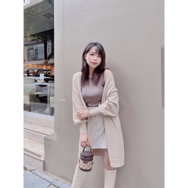 Áo khoác len lông cừu FANSIX - AL03 áo cardigan len dày | BigBuy360 - bigbuy360.vn