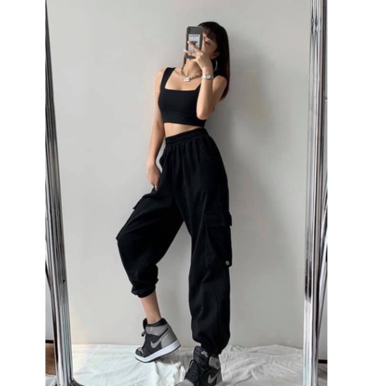 Áo Croptop dáng bra 2 dây bản to quyến rũ chất bozip 1 lớp thoáng mát phối blazer cardigan đồ tập gym thời trang