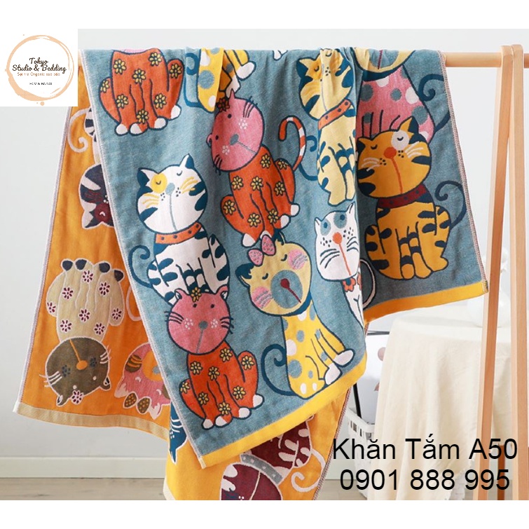 (1) Tổng hợp Khăn tắm sợi tre Organic Nature100% Nhật Bản cao cấp, siêu mềm (Size XS: 140*75cm)