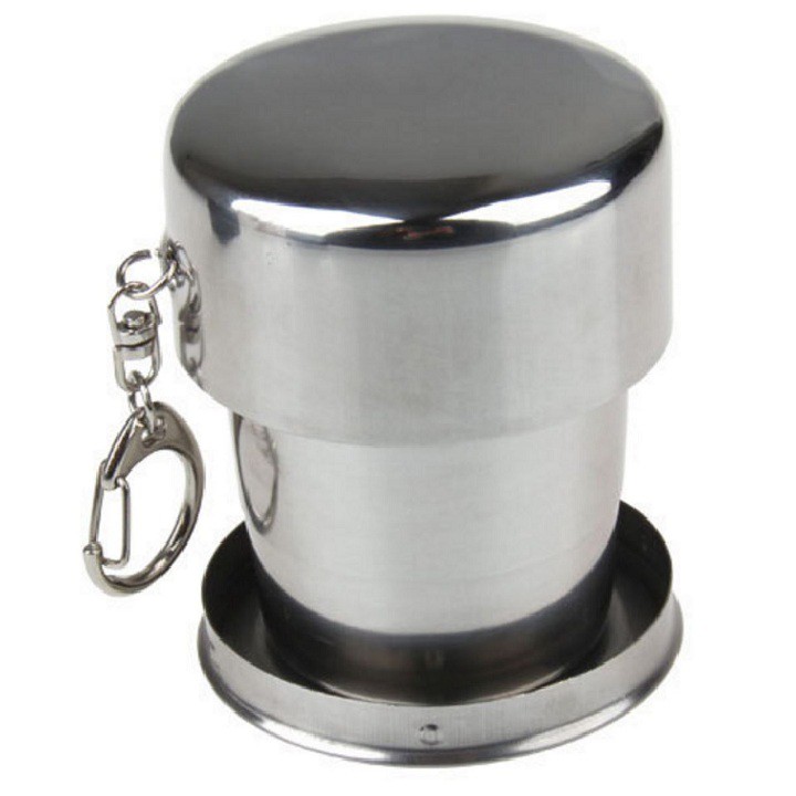 Cốc inox gấp gọn đa năng bỏ túi tiện dụng, sử dụng trong lớp học, trường mầm non, văn phòng,ly uống nước du lịch gấp gọn