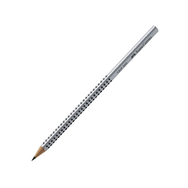 Bút Chì Gỗ Grip 2001 Faber-Castell 317002 - Thân Xám