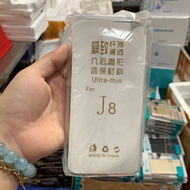 ốp dẻo silicon cho Samsung J8 2018