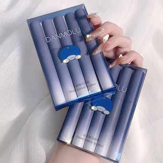 Set 5 Son Kem Danmolu Xinh Xắn Mềm Mịn Lâu Trôi Màu Hot Trend Cực Đẹp 💋 [HÀNG NỘI ĐỊA TRUNG]