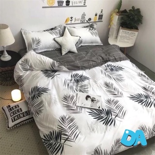 Bộ chăn ga gối Cotton 3D - Mẫu lá cọ.