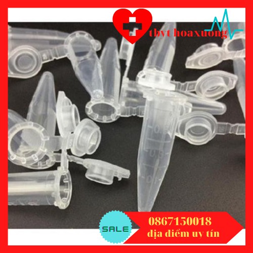 Ống Ly Tâm 1.5ml, Ống Eppendorf 1,5ml 1 Túi 500 Cái