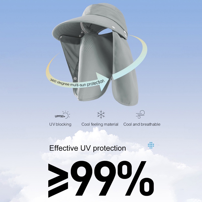 Mũ Vành Rộng Chống Tia UV Nhanh Khô Có Thể Điều Chỉnh Kích Thước Dành Cho Nữ
