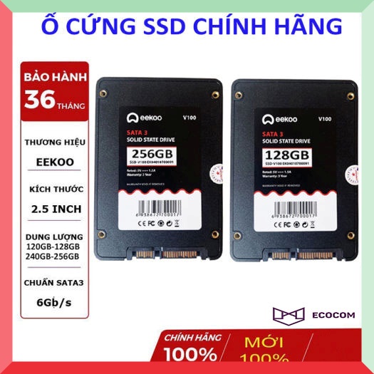Ổ Cứng SSD EEKOO 128GB, 256GB Mới Chính Hãng (Hỗ trợ cài đặt theo yêu cầu)