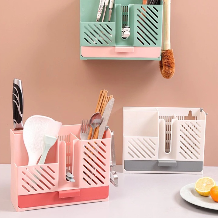 Kệ đựng muỗng đũa 3 ngăn tiện dụng (SP082664)